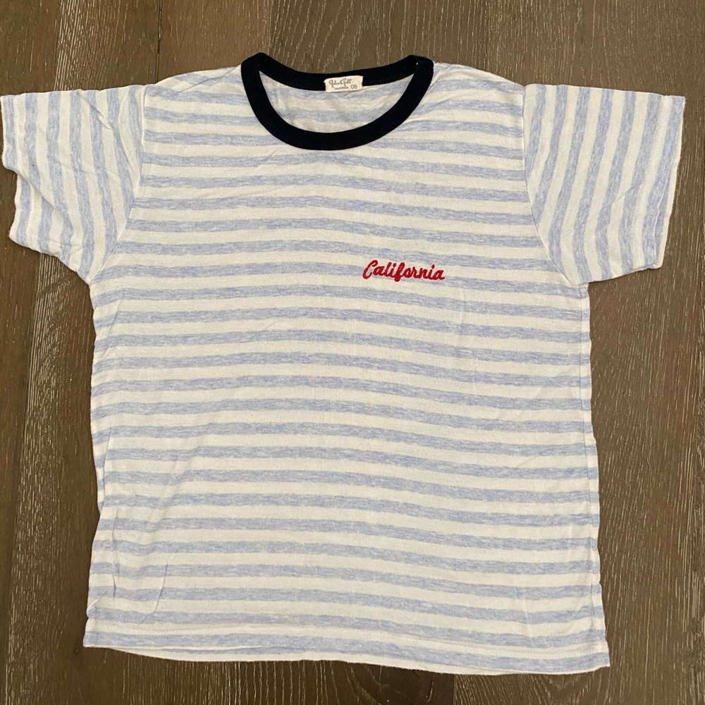 Blue and white california striped tank!